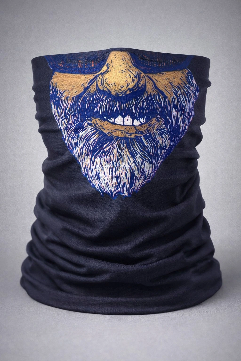 Sakallı Yüz Desenli Baf Buff – Çok Amaçlı Boyunluk  Maske 1 No - Lisinya