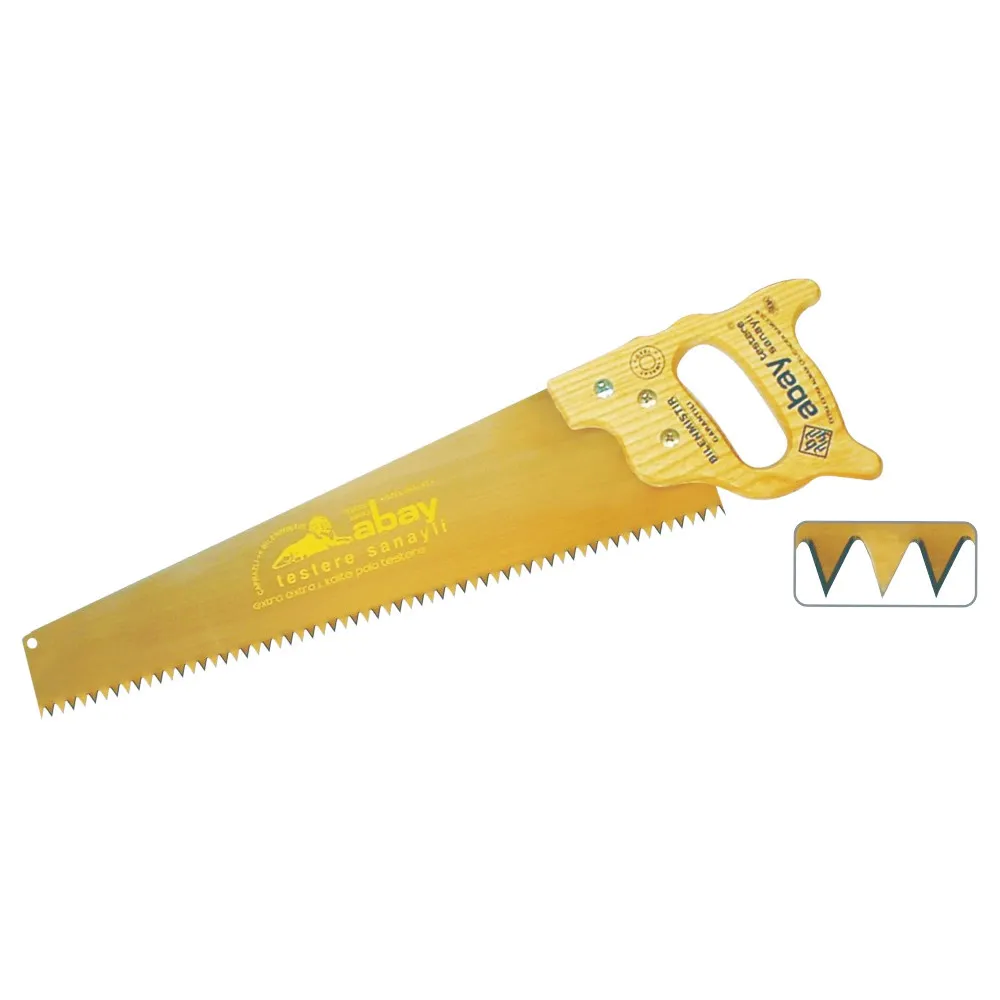 Sarı Çelik Pala Testere 50 Cm - Ahşap Sap - Lisinya Sarı Çelik Pala Testere 50 Cm - Ahşap Sap - Lisinya