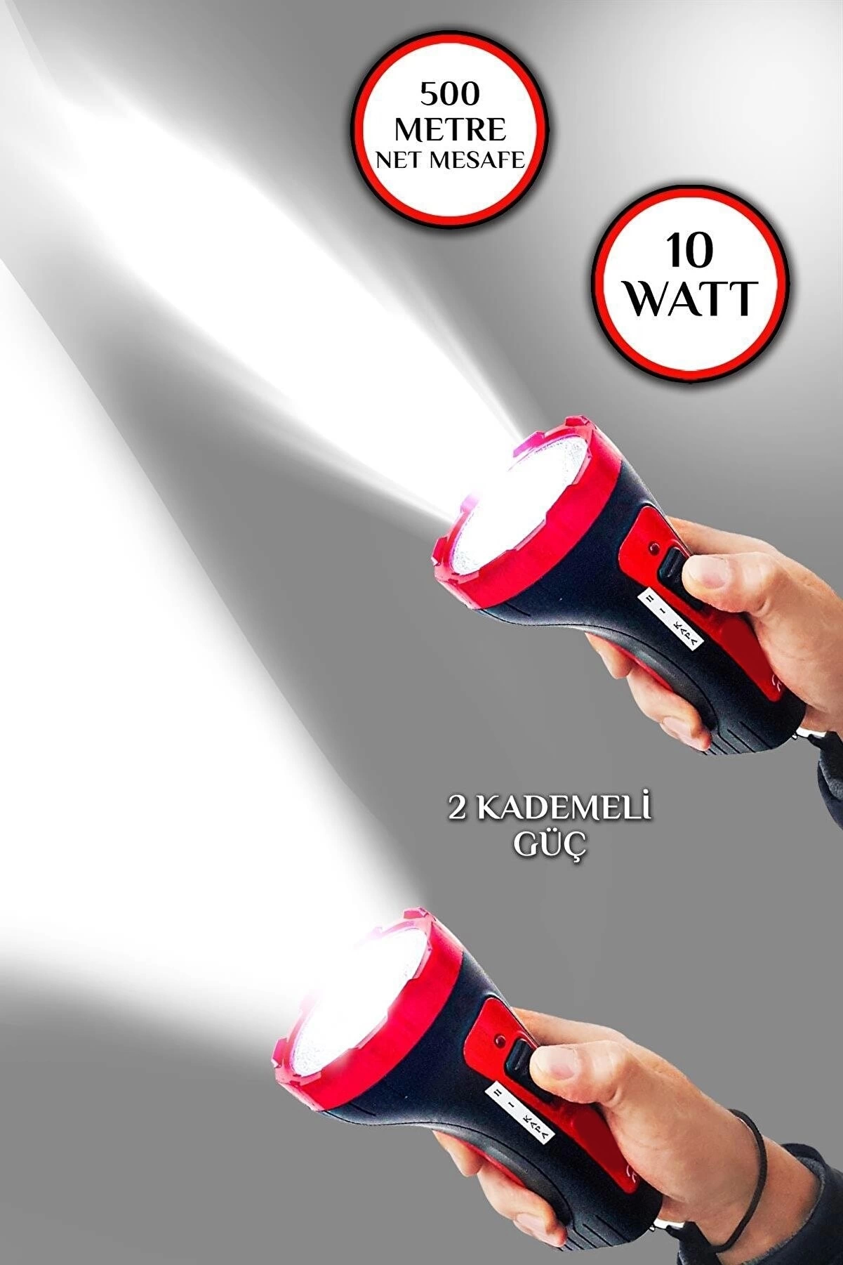 Şarjlı 10w Projektör Led El Feneri 2 Mod Aydınlatmalı Uzun Menzil Güvenlik Bekçi Polis Feneri Işıldak - Lisinya Şarjlı 10w Projektör Led El Feneri 2 Mod Aydınlatmalı Uzun Menzil Güvenlik Bekçi Polis Feneri Işıldak - Lisinya