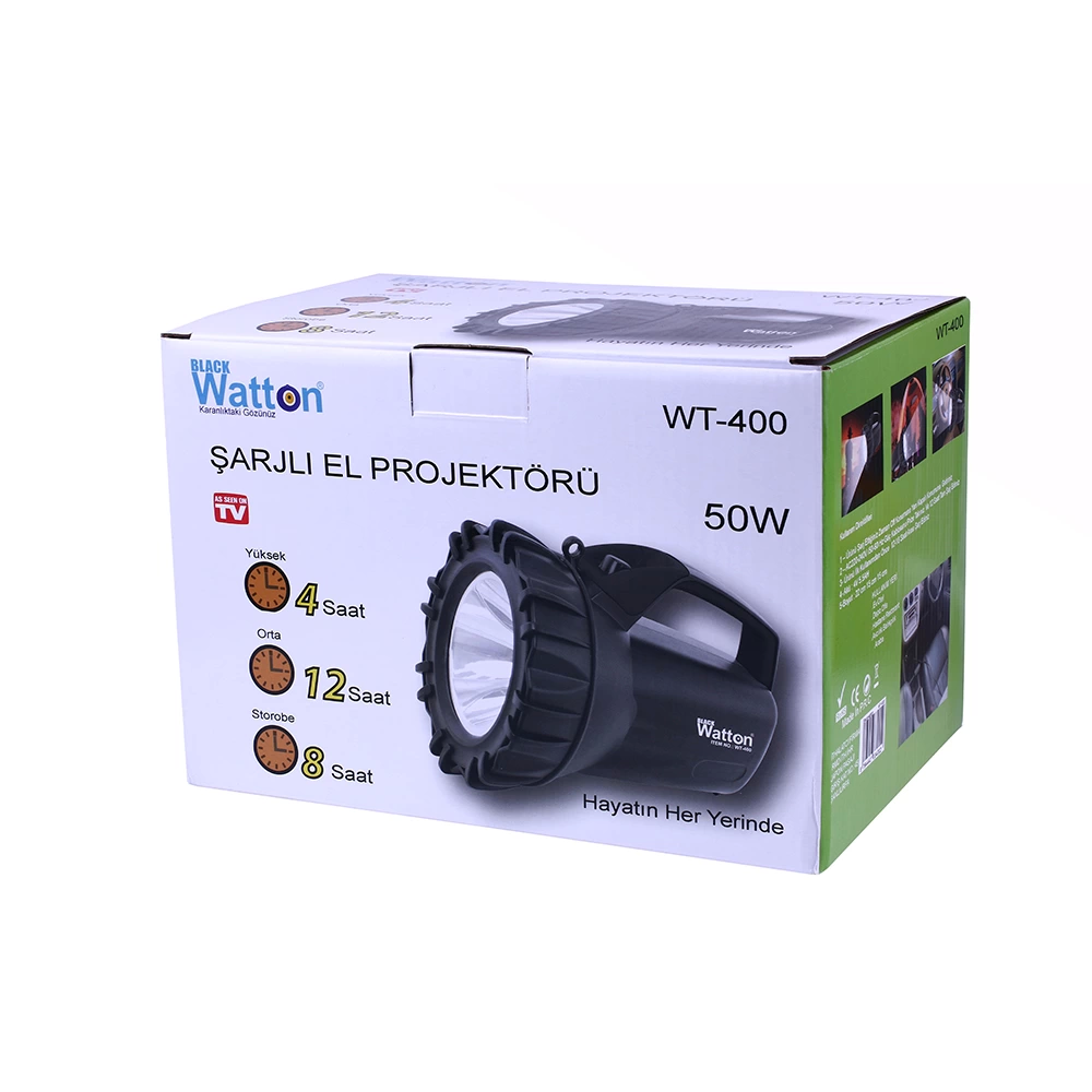 Şarjlı 50 W Büyük Fener  Wt-400 - Lisinya