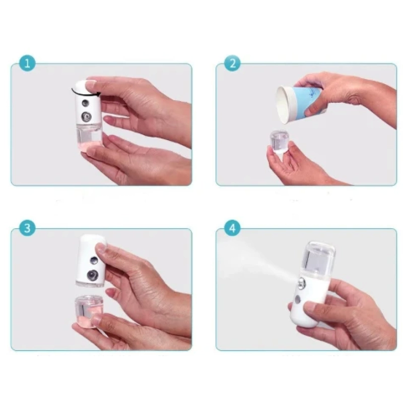 Şarjlı Mini Yüz Nemlendirici Dezenfektan Cihazı Mist Sprayer - Lisinya Şarjlı Mini Yüz Nemlendirici Dezenfektan Cihazı Mist Sprayer - Lisinya