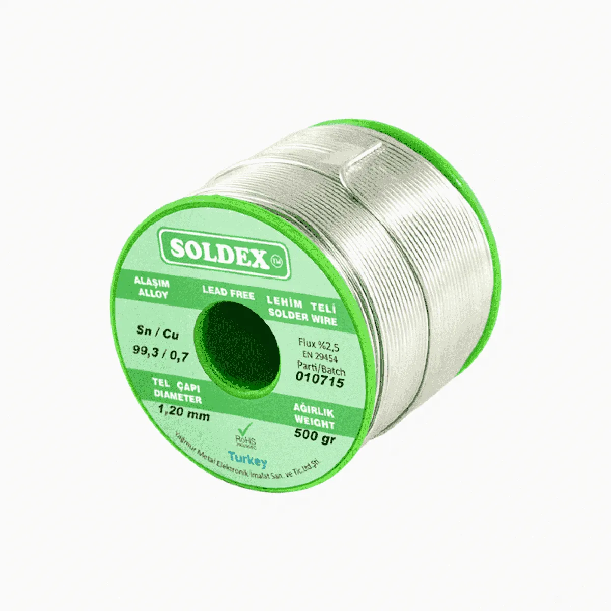 Scn100 Gümüşsüz Özel Alaşım Lehim Teli 500 Gr - 2 Mm - Lisinya