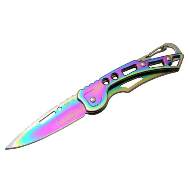 Sdr-3x Gökkuşağı Metal Çakı 15,5 Cm Manuel, Kemerlikli - Lisinya Sdr-3x Gökkuşağı Metal Çakı 15,5 Cm Manuel, Kemerlikli - Lisinya