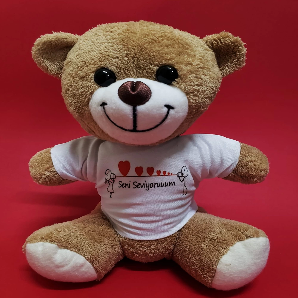 Seni Seviyorum Temalı Peluş Ayıcık - Lisinya