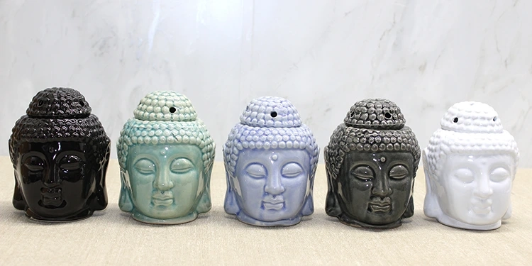 Seramik Buda Büstü Buhurdanlık Alk4446 - Lisinya