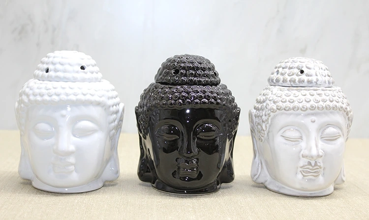 Seramik Buda Büstü Buhurdanlık Alk4447 - Lisinya