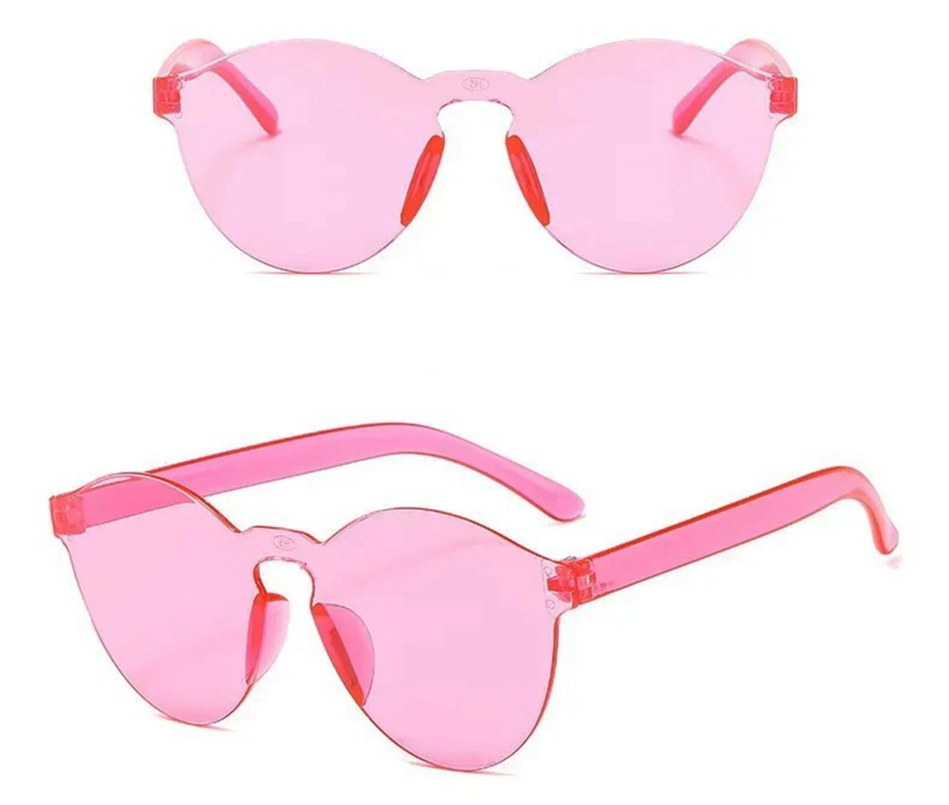 Sert Mika Oval Şekilli Çerçevesiz Pembe Gözlük Retro Parti 5x14 Cm - Lisinya Sert Mika Oval Şekilli Çerçevesiz Pembe Gözlük Retro Parti 5x14 Cm - Lisinya