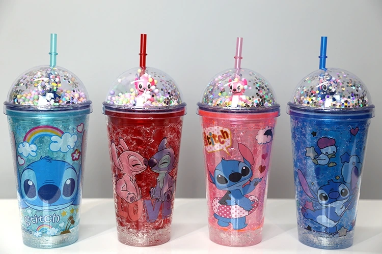 Sevimli Stitch Işıklı Pipetli Pullu Suluk & Bardak 400 Ml Alk3146 - Lisinya Sevimli Stitch Işıklı Pipetli Pullu Suluk & Bardak 400 Ml Alk3146 - Lisinya