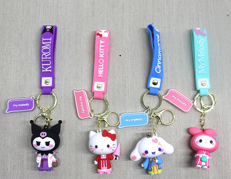 Silikon Kuromi Ve Hello Kitty Anahtarlık Alk4249 - Lisinya
