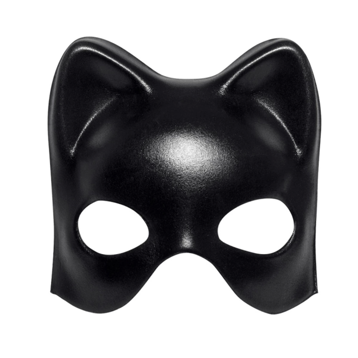 Siyah Deri Görünümlü Kedi Maskesi – Cosplay Maskeli Balo - Lisinya Siyah Deri Görünümlü Kedi Maskesi – Cosplay Maskeli Balo - Lisinya