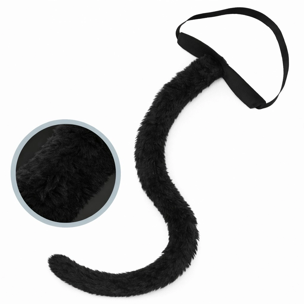 Siyah Peluş Kuyruk Şekil Verilebilir 70 Cm - Lisinya Siyah Peluş Kuyruk Şekil Verilebilir 70 Cm - Lisinya