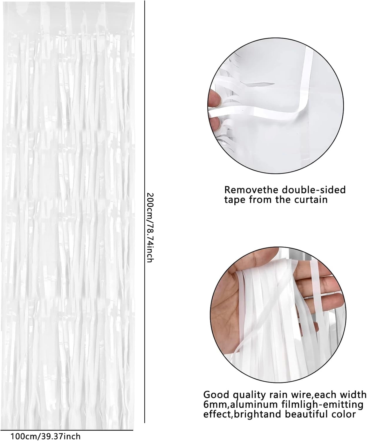 Soft Beyaz Renk Duvar Ve Kapı Perdesi İthal 100x200 Cm - Lisinya