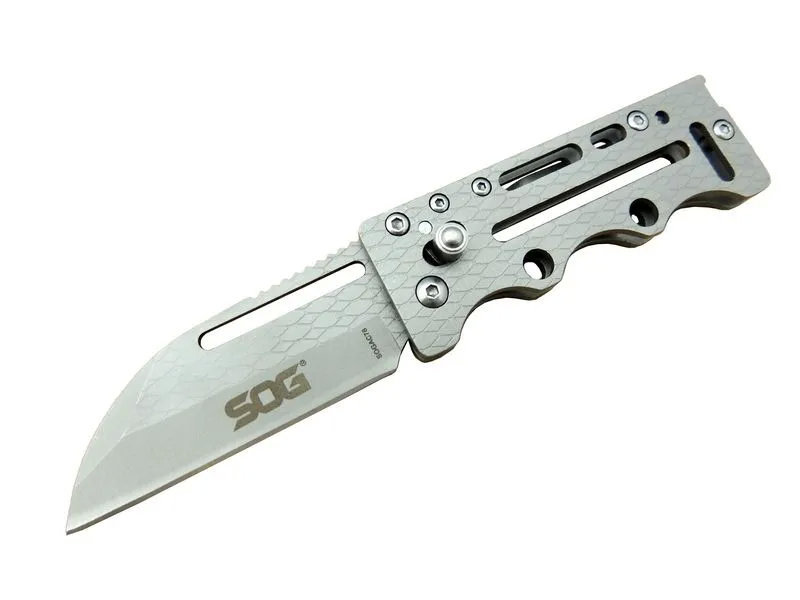 Sog Ac78 Gri Yaprak Kamp Çakı 14,5 Cm - Metal Sap, Kılıflı - Lisinya