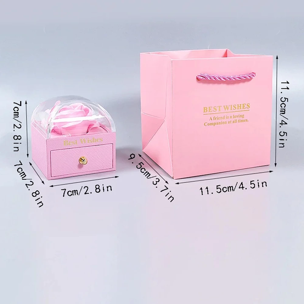 Sonsuzluk Gül Tasarımlı Takı Kutusu - Lisinya