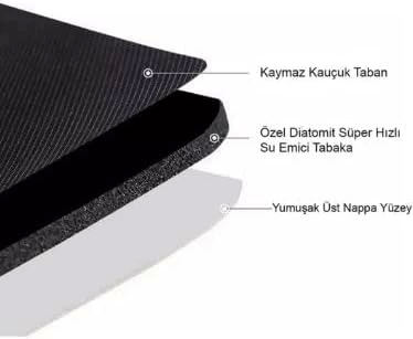 Süper Su Emici Kaymaz Tabanlı Banyo Paspası ( 40*60 )cm - Lisinya Süper Su Emici Kaymaz Tabanlı Banyo Paspası ( 40*60 )cm - Lisinya