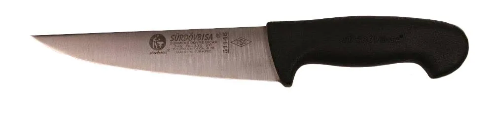 Sürmene  61046 Kasap Kurban Sıyırma Bıçağı 16.5 Cm, Plastik Sap - Lisinya