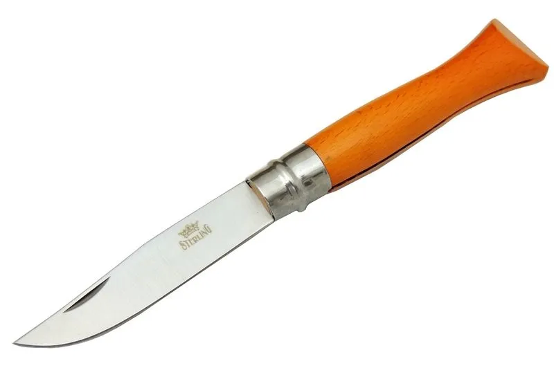 T0196 Bahçe Çakı 16 Cm - Ahşap Turuncu Sap, Bilezikli, Kılıflı - Lisinya T0196 Bahçe Çakı 16 Cm - Ahşap Turuncu Sap, Bilezikli, Kılıflı - Lisinya