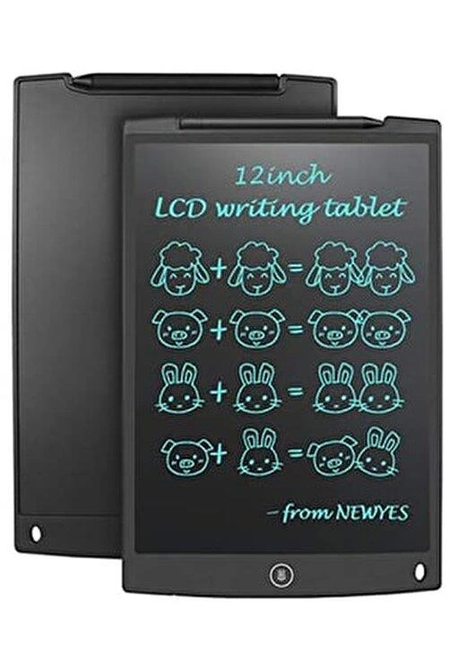T12 Siyah Writing Tablet Lcd 12 Inç Dijital Kalemli Çizim Yazı Tahtası - Lisinya