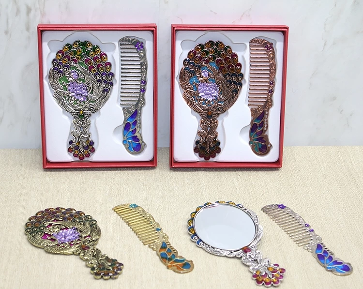 Tavuskuşu Ayna Ve Tarak Seti Küçük Boy Alk4987 - Lisinya