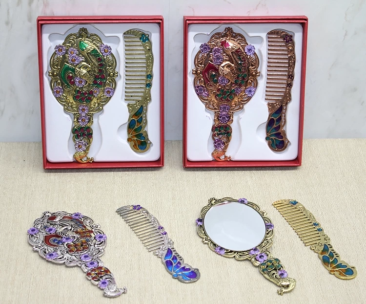 Tavuskuşu Ayna Ve Tarak Seti Küçük Boy Alk4988 - Lisinya