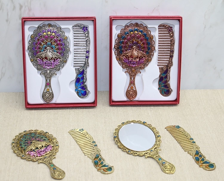 Tavuskuşu Ayna Ve Tarak Seti Küçük Boy Alk4989 - Lisinya