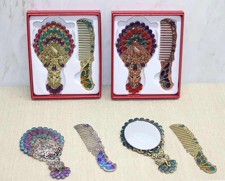 Tavuskuşu Ayna Ve Tarak Seti Küçük Boy Alk4990 - Lisinya