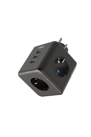 Termal Akım Korumalı Isıya Dayanıklı 3’lü Duvar Tipi Priz 3x Usb 1x Type-c - Lisinya