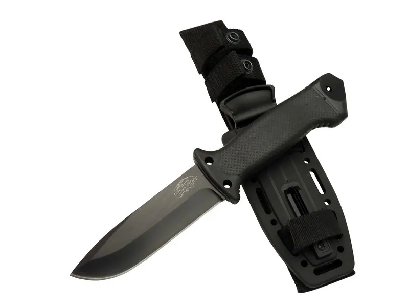 Tiger Tactical Htm 3321 A Siyah Outdoor / Survival Bıçak 27cm - Kauçuk Sap, Kılıflı, Kutulu - Lisinya Tiger Tactical Htm 3321 A Siyah Outdoor / Survival Bıçak 27cm - Kauçuk Sap, Kılıflı, Kutulu - Lisinya