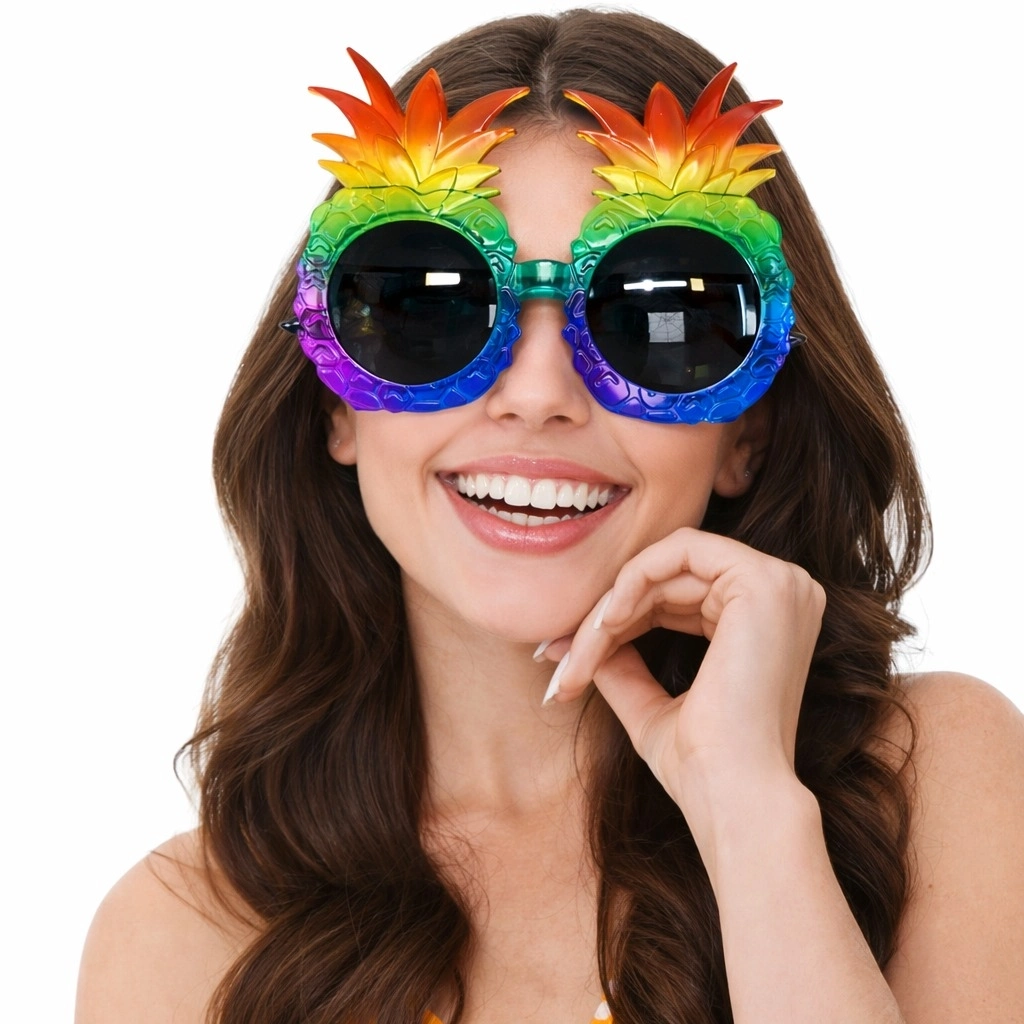 Tropikal Ananas Tasarımlı Renkli Hawaii Parti Gözlüğü - Lisinya Tropikal Ananas Tasarımlı Renkli Hawaii Parti Gözlüğü - Lisinya