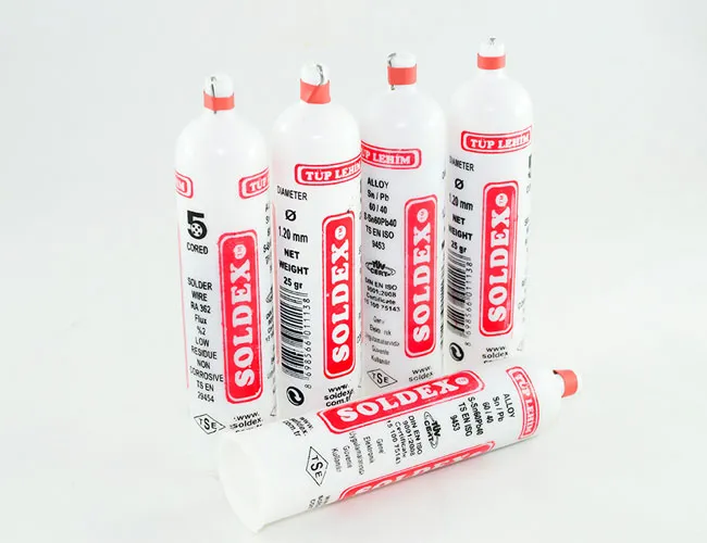 Tüp Lehim 1,2 Mm 25 Gr - 5 Kanallı, Sn:60 / Pb:40 - Lisinya
