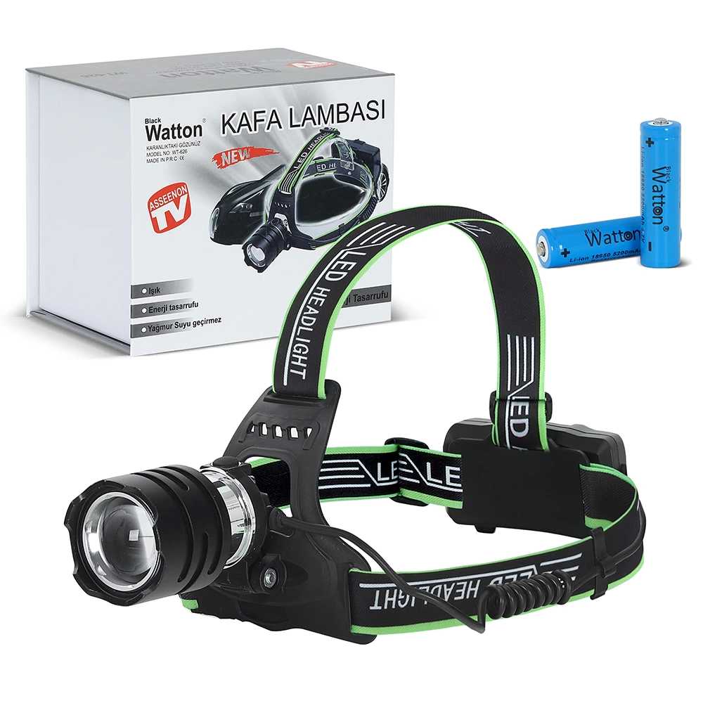Tx6 Led Şarjlı Kafa Lambası Wt-626 - Lisinya Tx6 Led Şarjlı Kafa Lambası Wt-626 - Lisinya