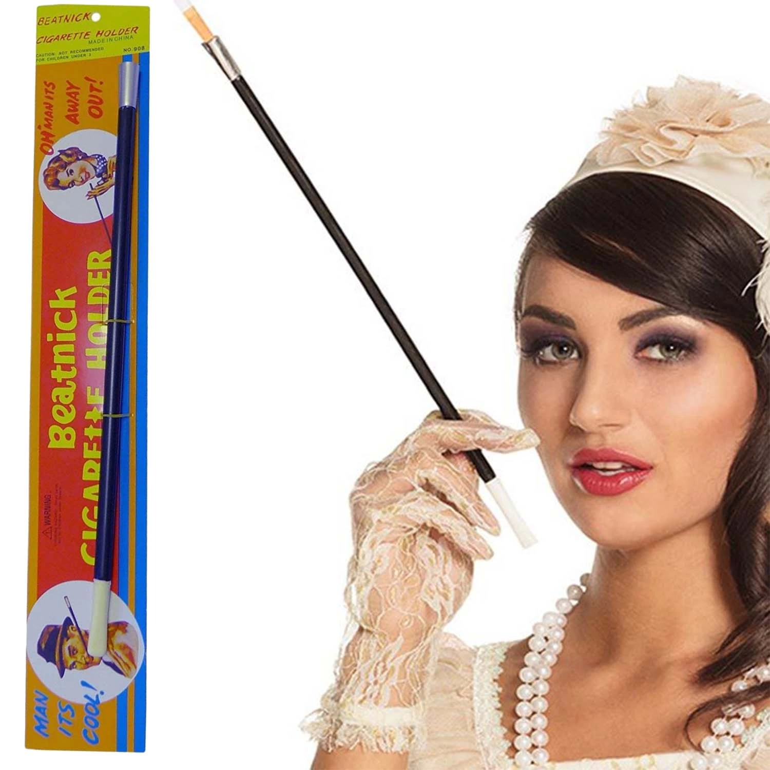 Uzun  Ağızlık 70li 80li 90lı Yıllar Retro Parti 30 Cm - Lisinya