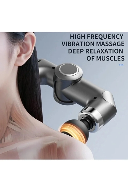 Uzun Saplı Masaj Sı Derin Doku Kas Masaj Aleti 6 Başlıklı Şarjlı Profesyonel 6 Kademe - Lisinya