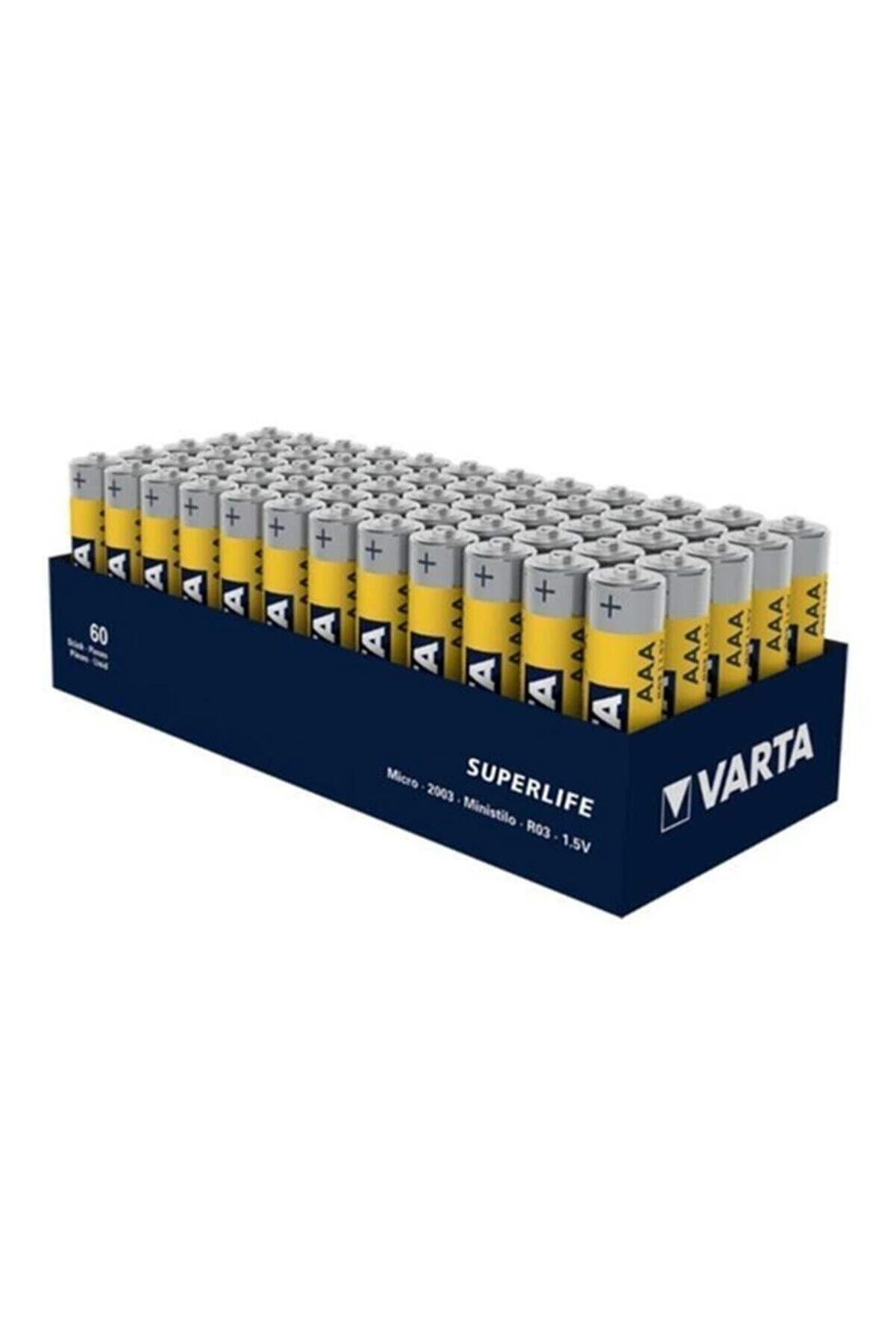 Varta Superlıfe Çinko Aaa Ince Kalem Pil 60lı Paket - Lisinya Varta Superlıfe Çinko Aaa Ince Kalem Pil 60lı Paket - Lisinya