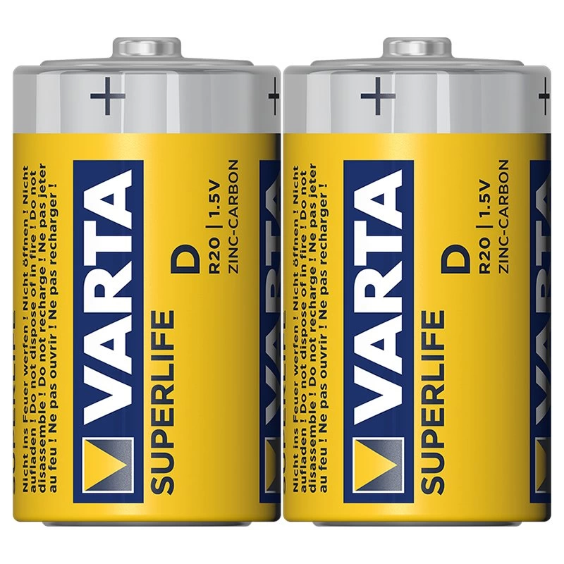 Varta Superlife Çinko Büyük D Boy Pil 24'lü Paket - Lisinya Varta Superlife Çinko Büyük D Boy Pil 24'lü Paket - Lisinya