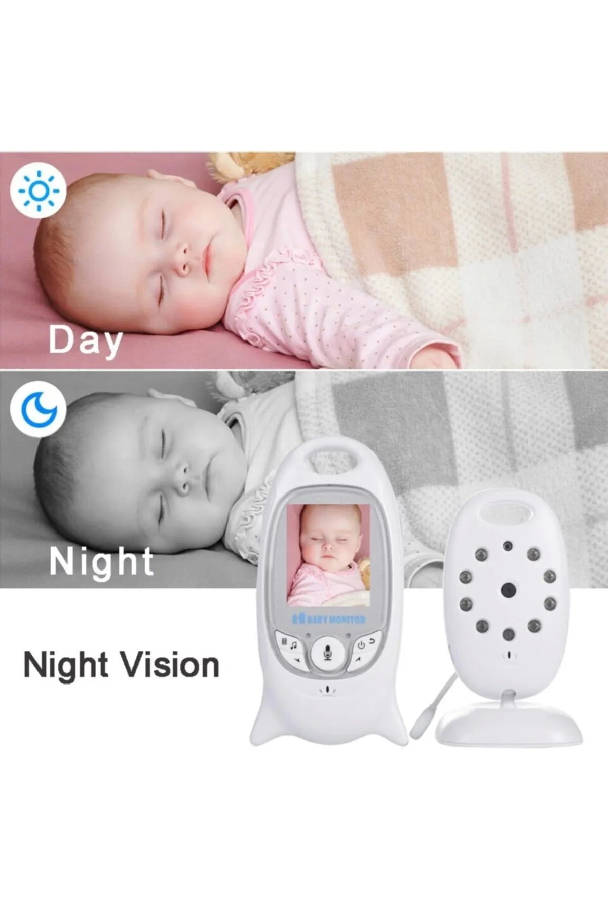 Vb-601 Kameralı Bebek Monitörü Net Görüntü Gece Görüşlü - Lisinya Vb-601 Kameralı Bebek Monitörü Net Görüntü Gece Görüşlü - Lisinya
