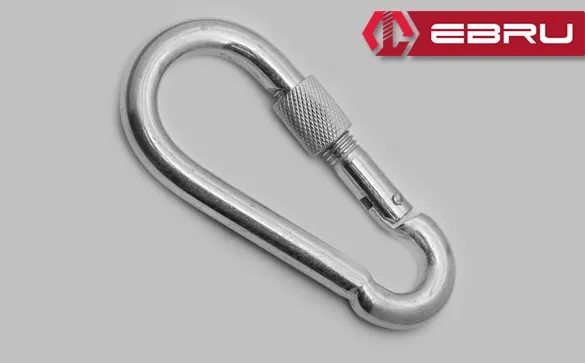 Vidalı Karabina, Kanca, Çengel 12mm - 10 Adet - Lisinya