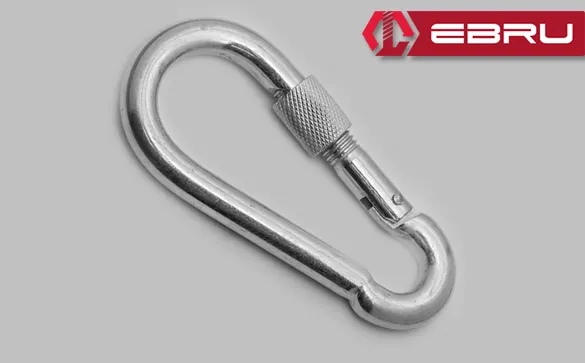 Vidalı Karabina, Kanca, Çengel 6mm - 5 Adet - Lisinya