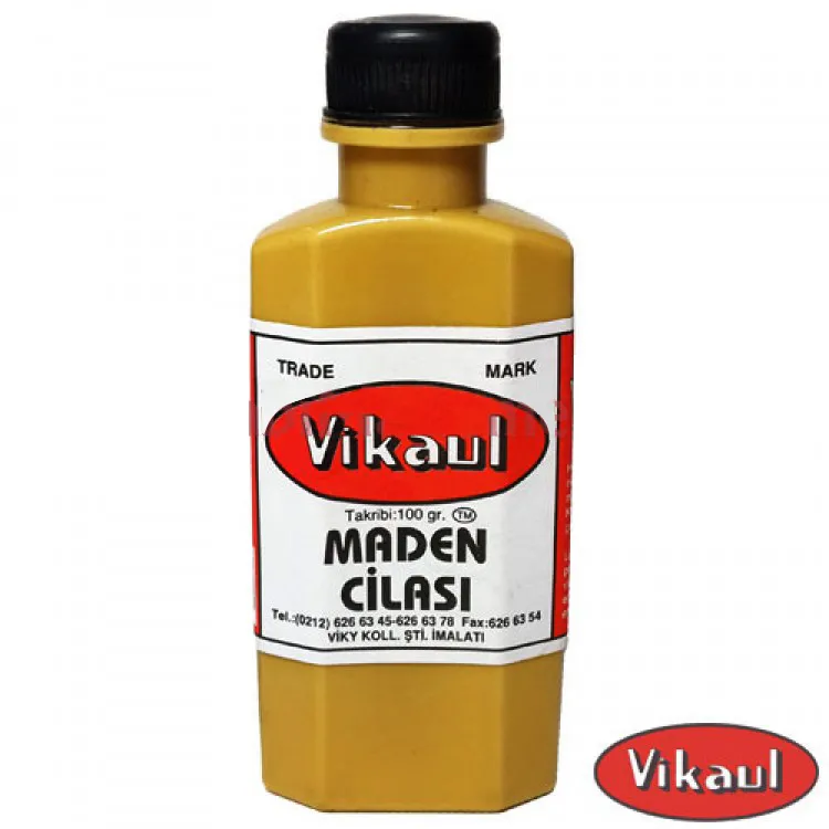 Vikaul Metal Parlatıcı - Maden Cilası, Kavil 100 Gr - 120 Adet - Lisinya