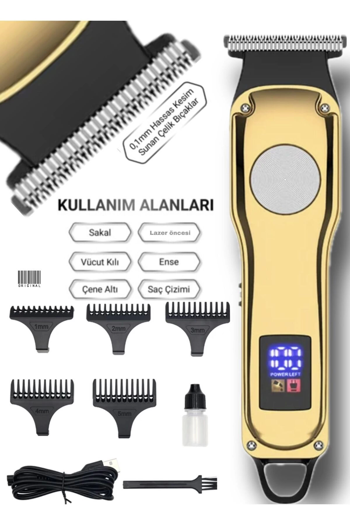 Volemi 00086 Profesyonel Sakal Ense Çizim Epilasyon Öncesi Dijital Göstergeli Tıraş Makinesi - Lisinya Volemi 00086 Profesyonel Sakal Ense Çizim Epilasyon Öncesi Dijital Göstergeli Tıraş Makinesi - Lisinya