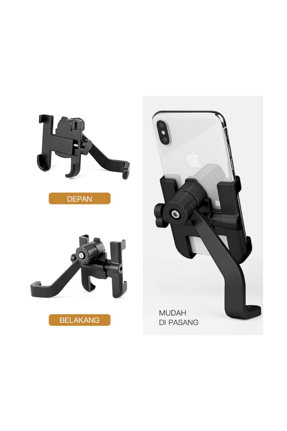 Alüminyum Gövdeli Metal Ayna Bağlantılı Motosiklet Telefon Tutucu 7 İnç Xl - Lisinya Alüminyum Gövdeli Metal Ayna Bağlantılı Motosiklet Telefon Tutucu 7 İnç Xl - Lisinya