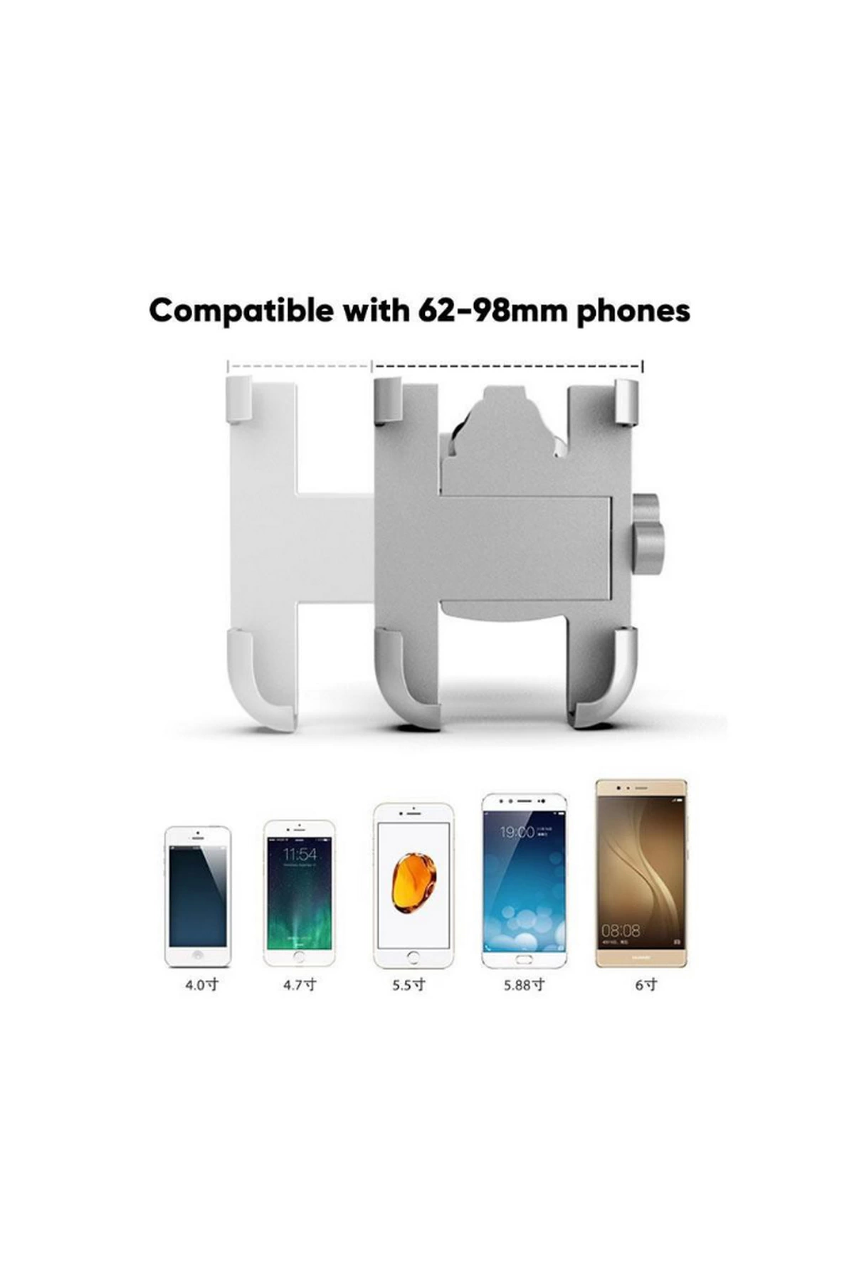 Alüminyum Gövdeli Metal Gidon Bağlantılı Motosiklet Telefon Tutucu 7 İnç Xl - Lisinya Alüminyum Gövdeli Metal Gidon Bağlantılı Motosiklet Telefon Tutucu 7 İnç Xl - Lisinya