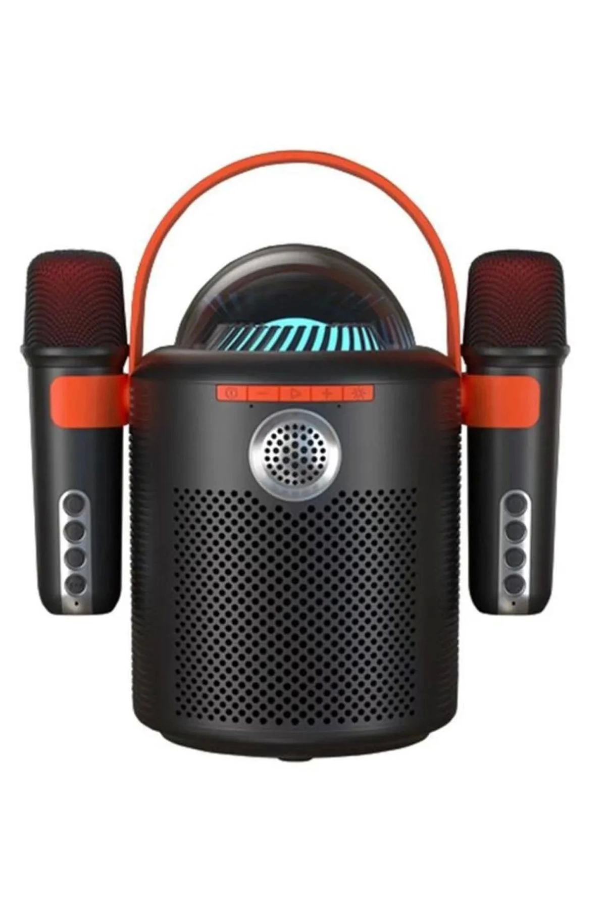 Bluetooth Aile Parti Seti Kablosuz Çift Mikrofon 6 Ses Degıstırme Siyah - Lisinya