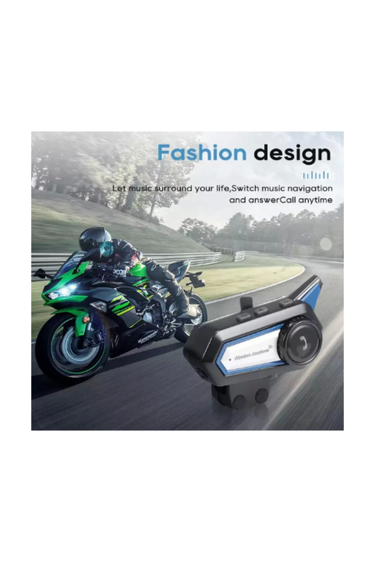 Bt31 Kask Kulaklık Bluetooth 5.0 Motosiklet Interkom Su Geçirmez Kablosuz Kulaklık - Lisinya