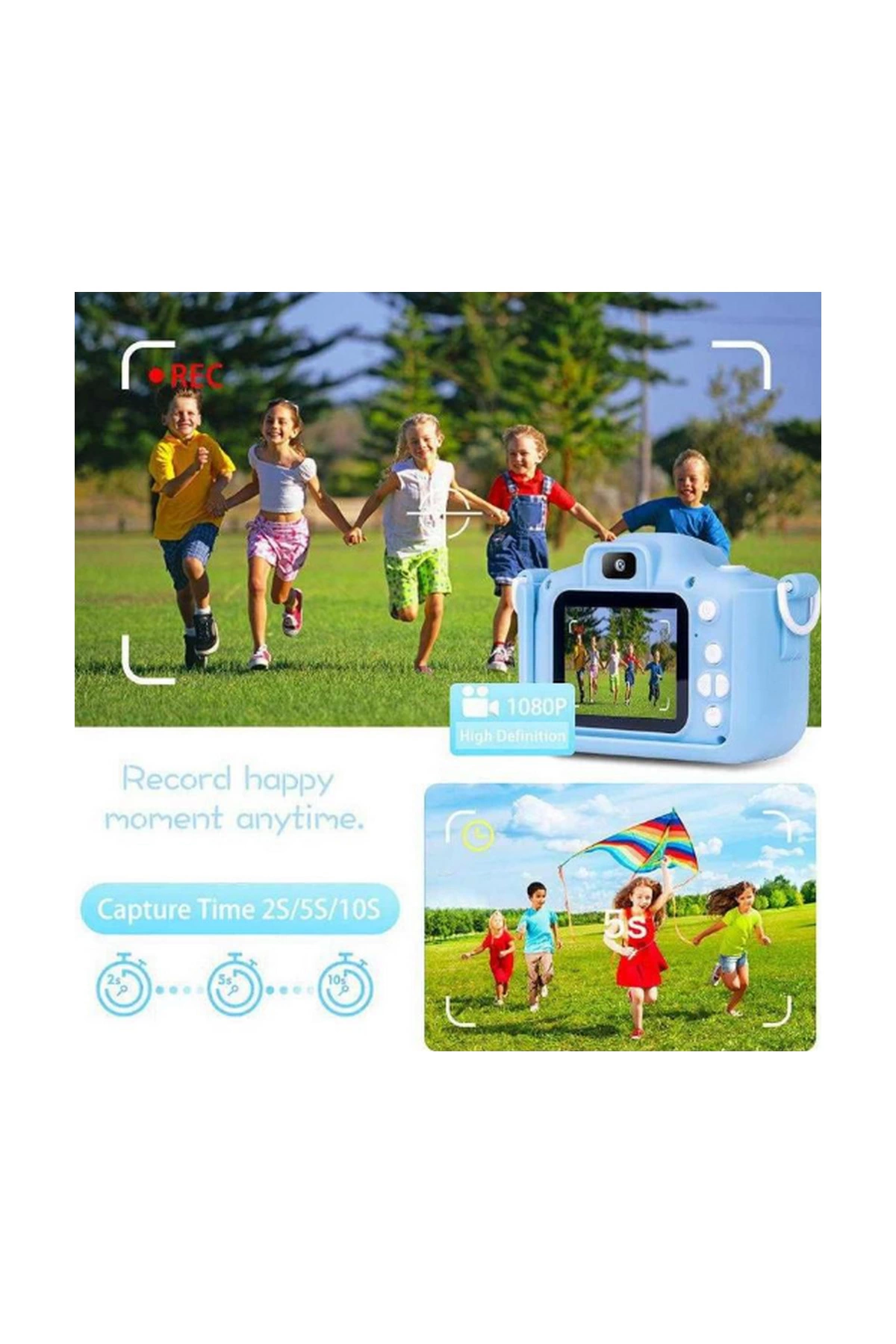 Çocuk Dijital Fotoğraf Makinası 20 Mp Video Kaydedici 2.0 İnç Çift Kameralı - Lisinya Çocuk Dijital Fotoğraf Makinası 20 Mp Video Kaydedici 2.0 İnç Çift Kameralı - Lisinya
