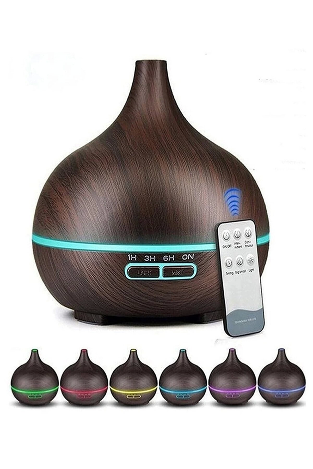 Hava Nemlendirici 7 Led Işıklı Aromatik Oda Kokusu 550 Ml Kahve Aroma Difüzörü Buhar Makinası - Lisinya Hava Nemlendirici 7 Led Işıklı Aromatik Oda Kokusu 550 Ml Kahve Aroma Difüzörü Buhar Makinası - Lisinya