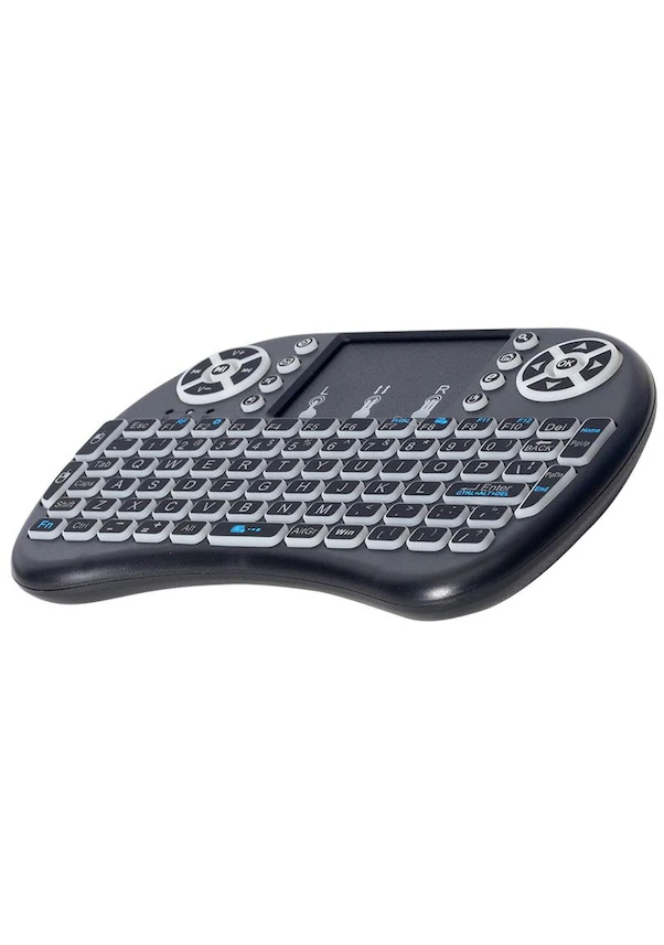 Smart Tv Box Ps3 Uyumlu Kablosuz Dokunmatik Işıklı Şarjlı Touchpadli Mini Q Klavye - Lisinya Smart Tv Box Ps3 Uyumlu Kablosuz Dokunmatik Işıklı Şarjlı Touchpadli Mini Q Klavye - Lisinya