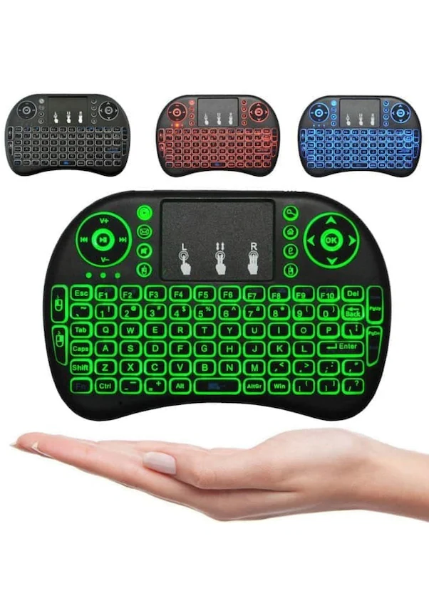 Smart Tv Box Ps3 Uyumlu Kablosuz Dokunmatik Işıklı Şarjlı Touchpadli Mini Q Klavye - Lisinya Smart Tv Box Ps3 Uyumlu Kablosuz Dokunmatik Işıklı Şarjlı Touchpadli Mini Q Klavye - Lisinya