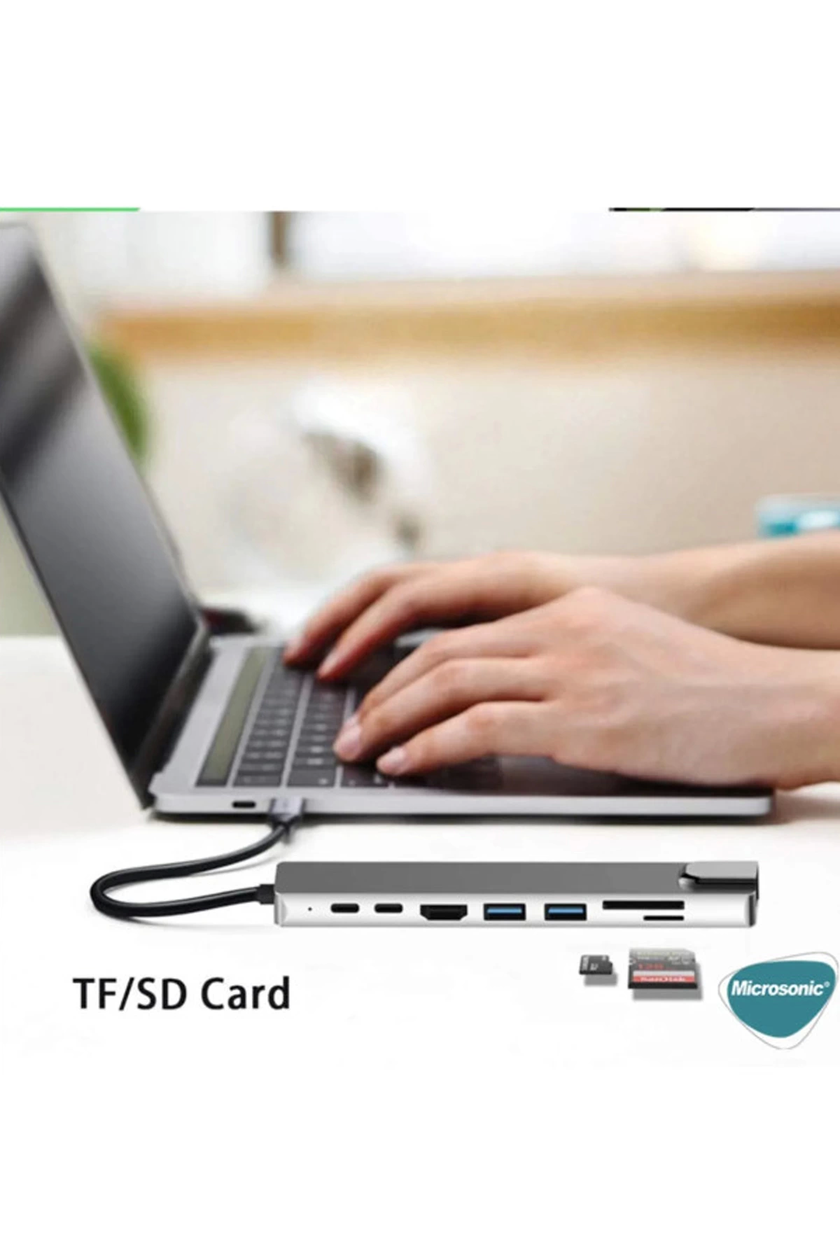 Type-c To Hdtv Multifunction Adapter 8 Port Kablo - Lisinya Type-c To Hdtv Multifunction Adapter 8 Port Kablo - Lisinya