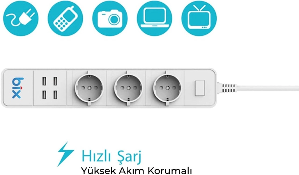 Vtn Bp-01 Kablosuz Yüksek Akım Korumalı Hızlı Şarj Özellikli Akıllı Priz - Lisinya
